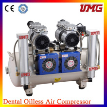 2*850W Power Dental Oilless Air Compressor
